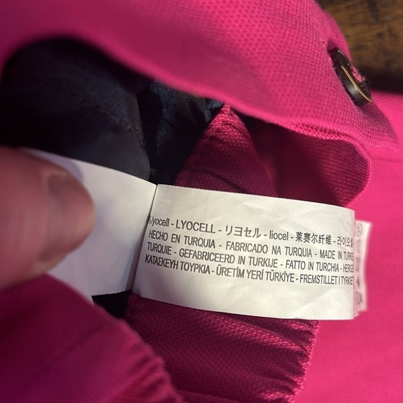 Zara Barbie Pink Lyocell Cropped Cuffed‎ Dressy Pants Size XS Coastal Grandma - Picture 8 of 13
